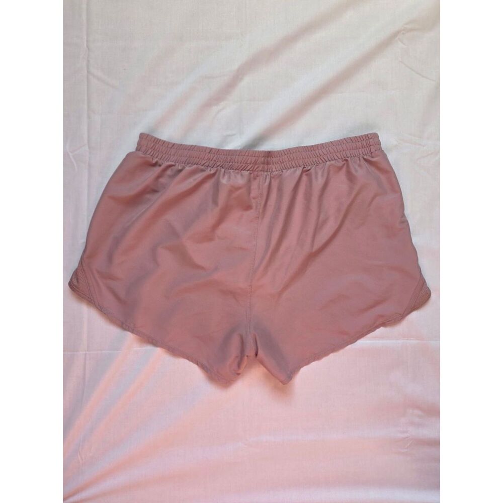Under Armour Fly-By 2.0 Women's XL Running Shorts Dusty Rose Pink Loose - Picture 2 of 4